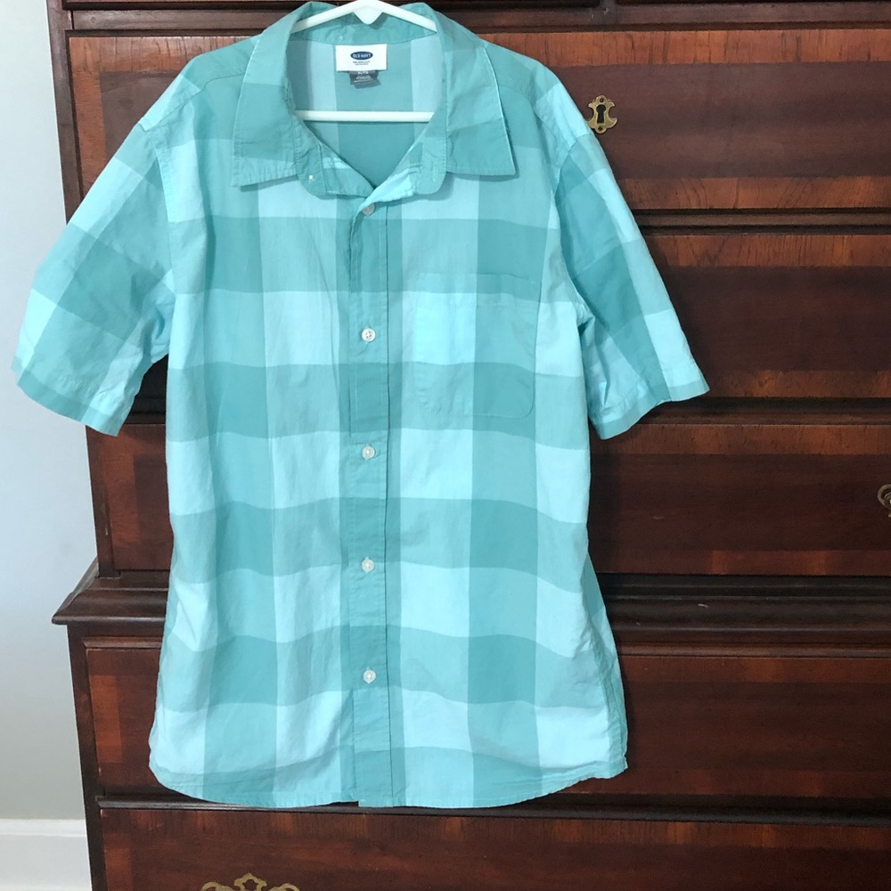 Boys Short Sleeve Button-down from Old Navy
